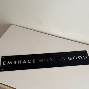 Inspirational Black Metal Wall Art